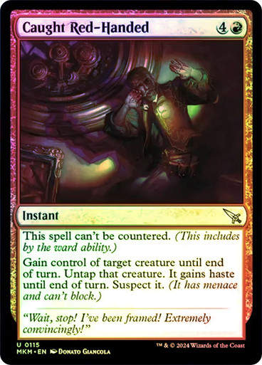 Caught Red-Handed (mkm) (115) / Foil