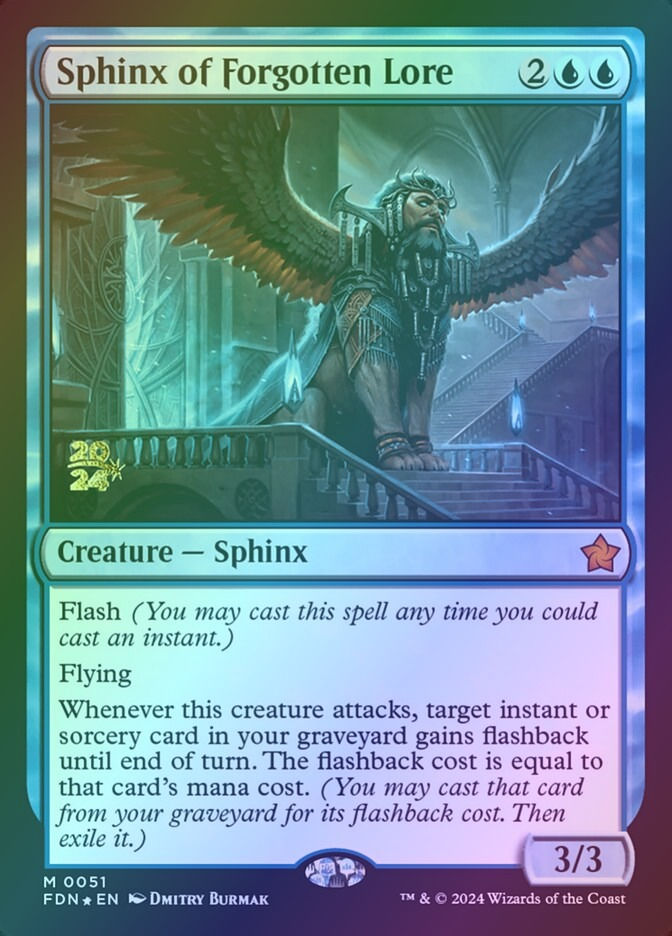Sphinx of Forgotten Lore (PFDN) (51s) / Foil