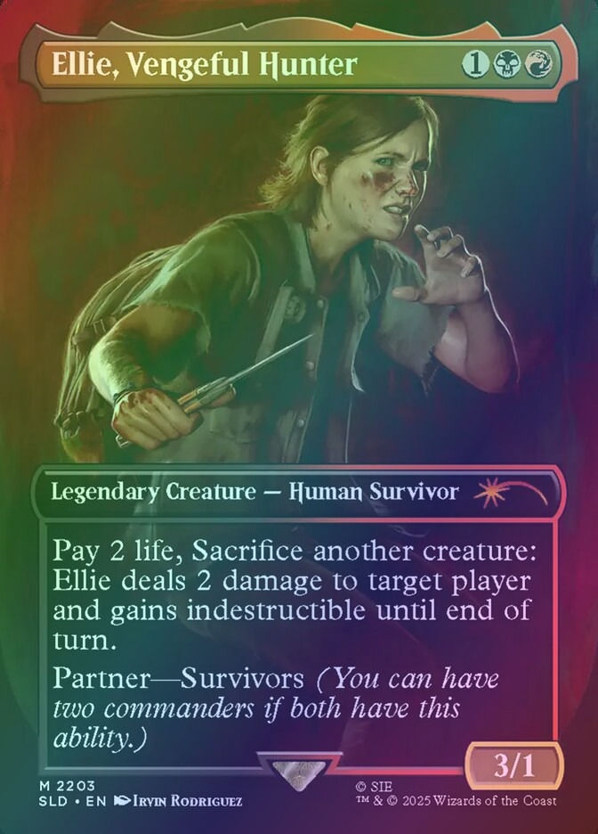 Ellie, Vengeful Hunter (SLD) (2203) / Borderless / Foil
