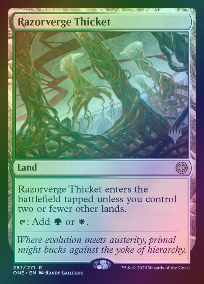 Razorverge Thicket (PONE) (257p) / Foil