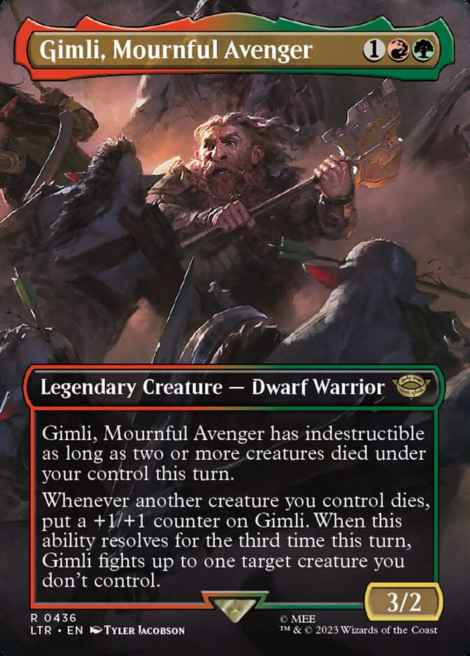 Gimli, Mournful Avenger (LTR) (436) / Borderless