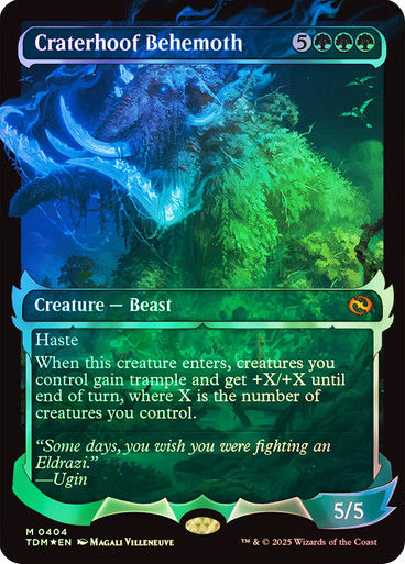 Craterhoof Behemoth (TDM) (404) / Foil / Showcase Ghostfire (A) (EN)