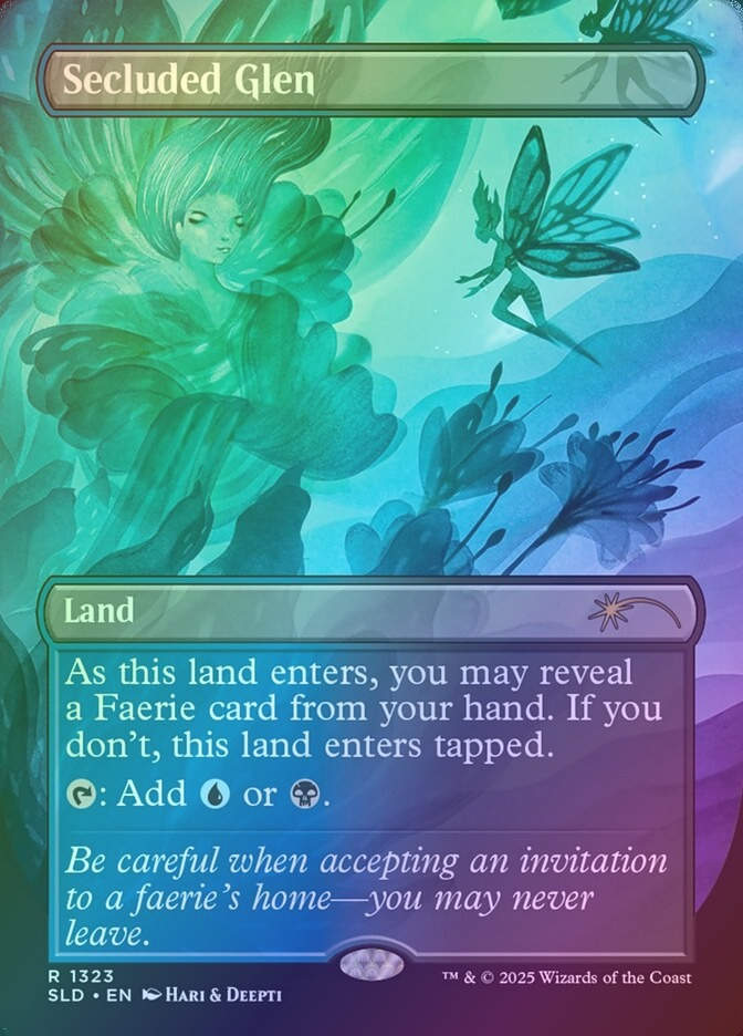 Secluded Glen (SLD) (1323) / Borderless / Foil