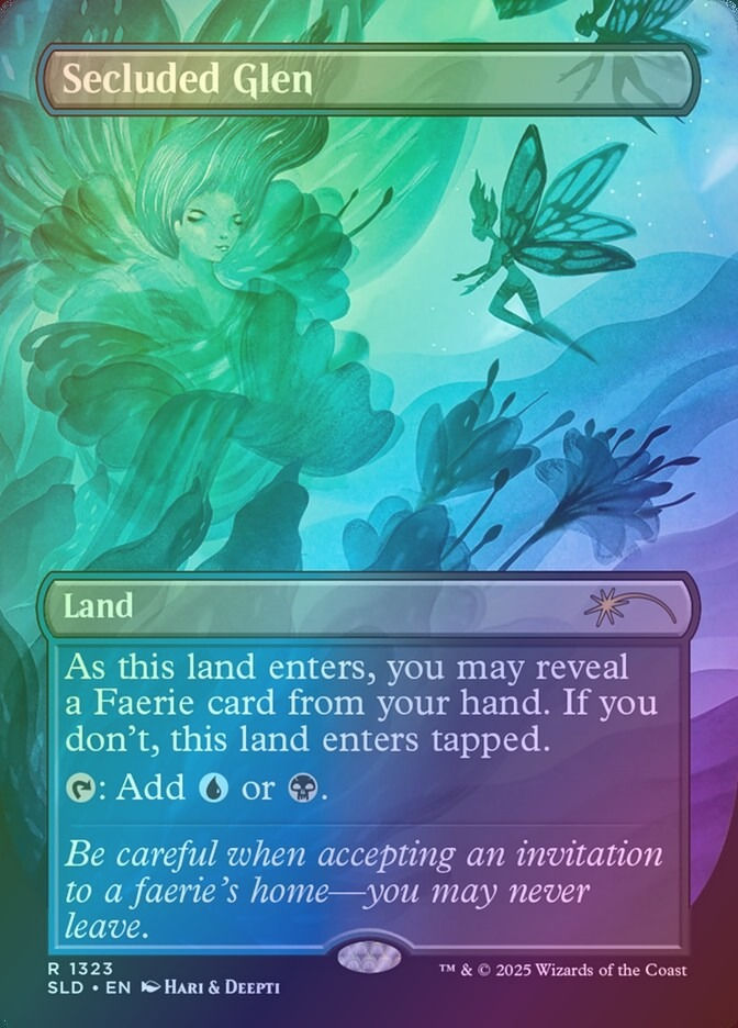 Secluded Glen (SLD) (1323) / Borderless / Foil