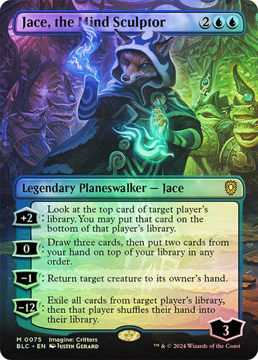 Jace, the Mind Sculptor (blc) (75) / Borderless Foil