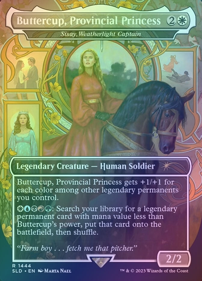 Sisay, Weatherlight Captain (SLD) (1444) / Borderless / Foil