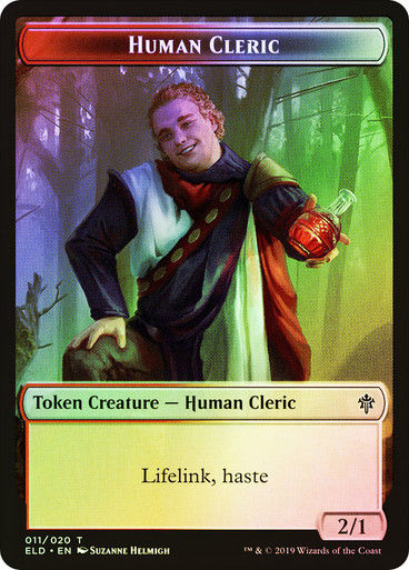 Human Cleric Token // Food Token (#16) (TELD) / Foil