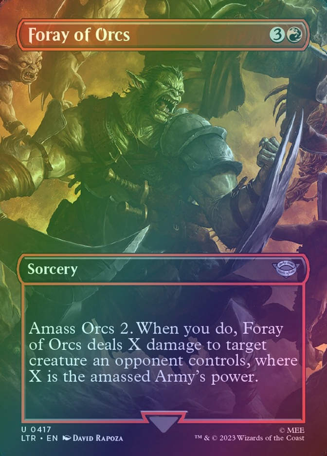 Foray of Orcs (LTR) (417) / Borderless / Foil