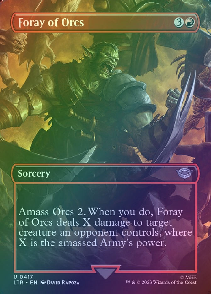 Foray of Orcs (LTR) (417) / Borderless / Foil