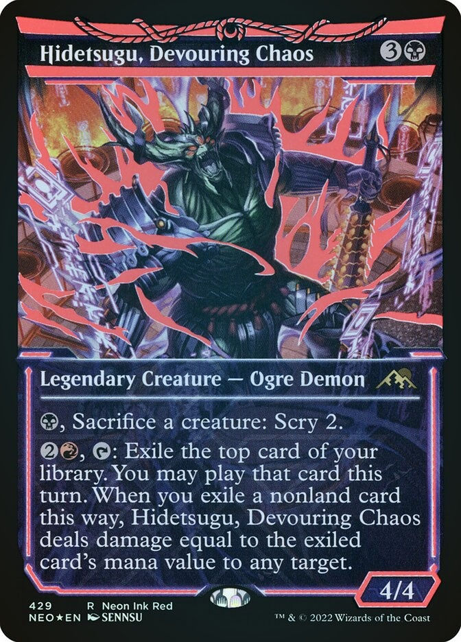 Hidetsugu, Devouring Chaos (NEO) (429) / Showcase / Neon Ink Foil