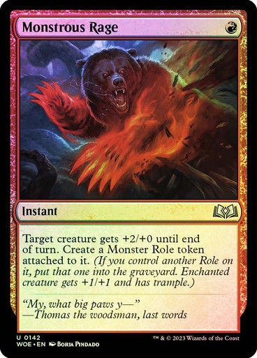 Monstrous Rage (woe) / Foil