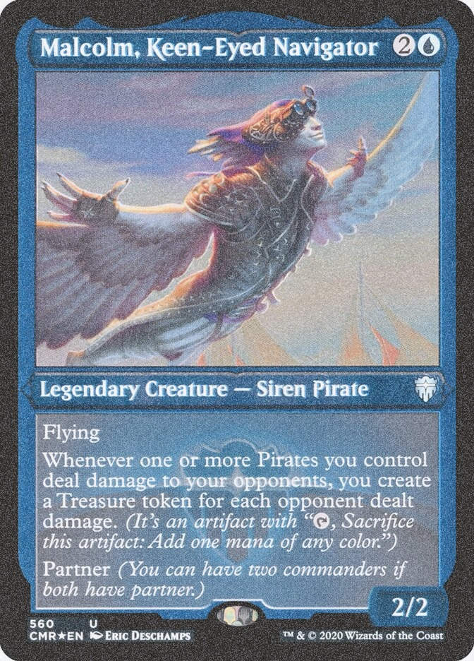 Malcolm, Keen-Eyed Navigator (CMR) (560) / Foil Etched