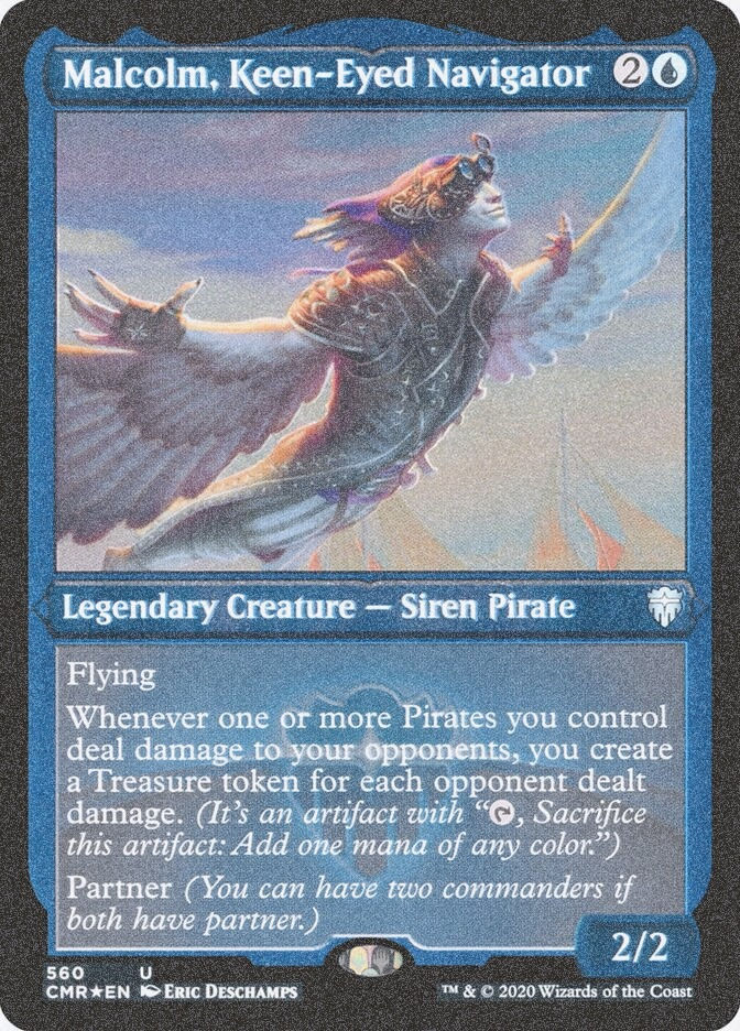 Malcolm, Keen-Eyed Navigator (CMR) (560) / Foil Etched