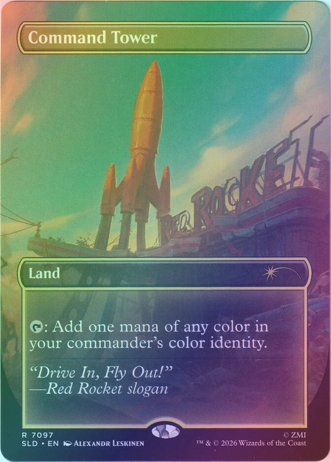Command Tower (SLD) (7097) / Borderless / Foil