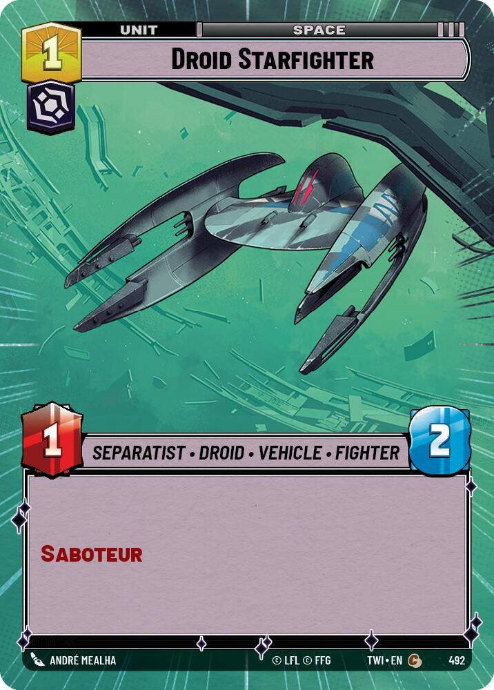 Droid Starfighter (Hyperspace) (TWI) (492) / Foil