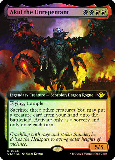 Akul the Unrepentant (otj) (346) / Foil Extended