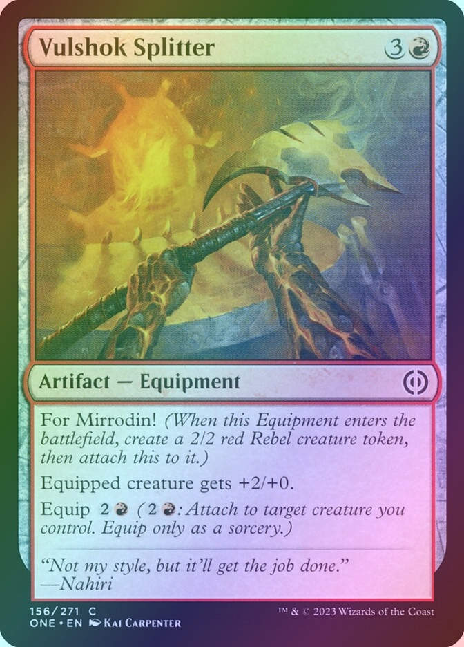 Vulshok Splitter (ONE) (156) / Foil