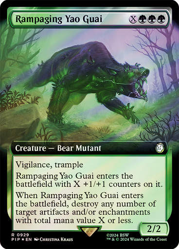 Rampaging Yao Guai (pip) (929) / Extended Surge Foil