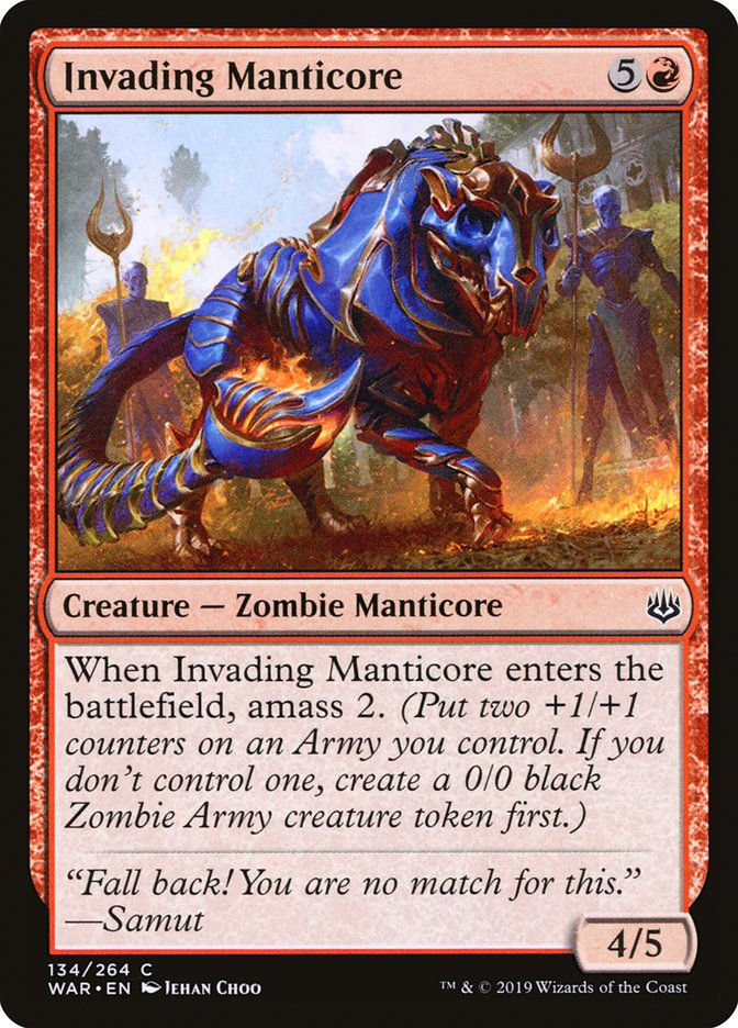 Invading Manticore (WAR) (134)