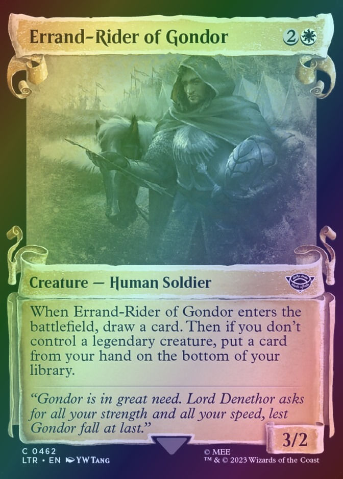 Errand-Rider of Gondor (LTR) (462) / Showcase / Foil