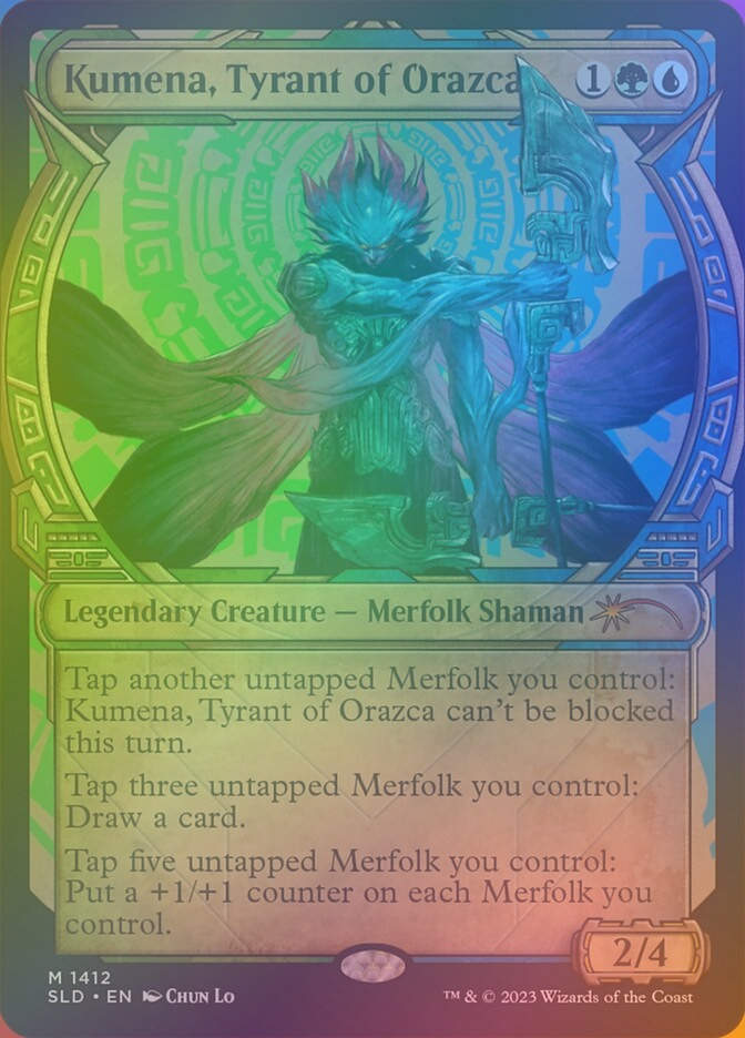 Kumena, Tyrant of Orazca (SLD) (1412★) / Showcase / Rainbow Foil