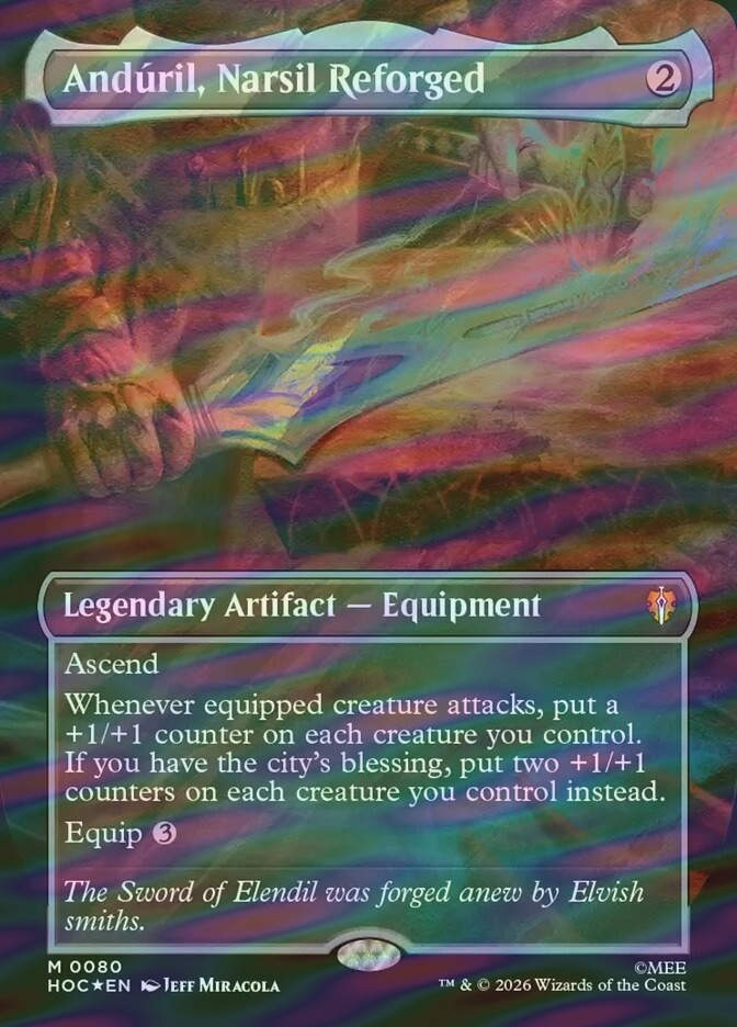 Andúril, Narsil Reforged (HOC) (80) / Surge Foil