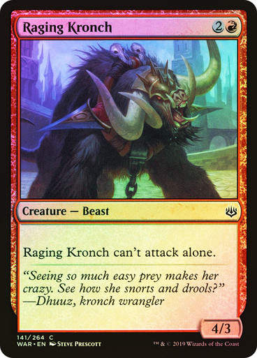 Raging Kronch (WAR) (141) / Foil
