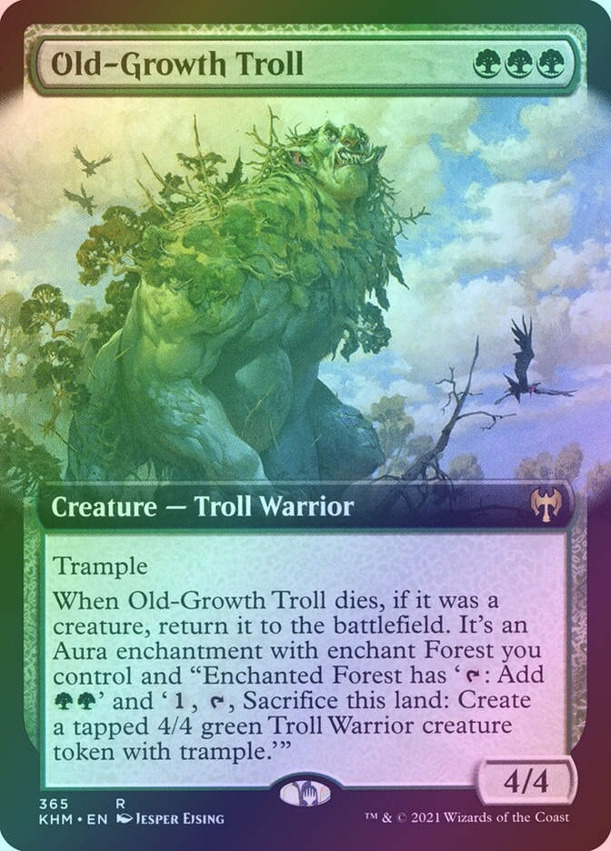 Old-Growth Troll (KHM) (365) / Extended Art / Foil