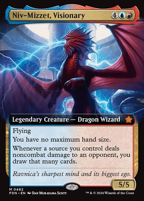 Niv-Mizzet, Visionary (FDN) (482) / Extended Art