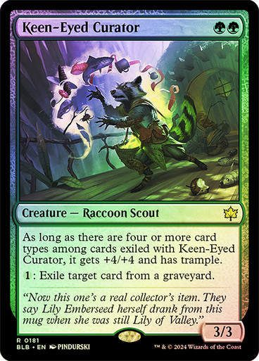 Keen-Eyed Curator (blb) (181) / Foil