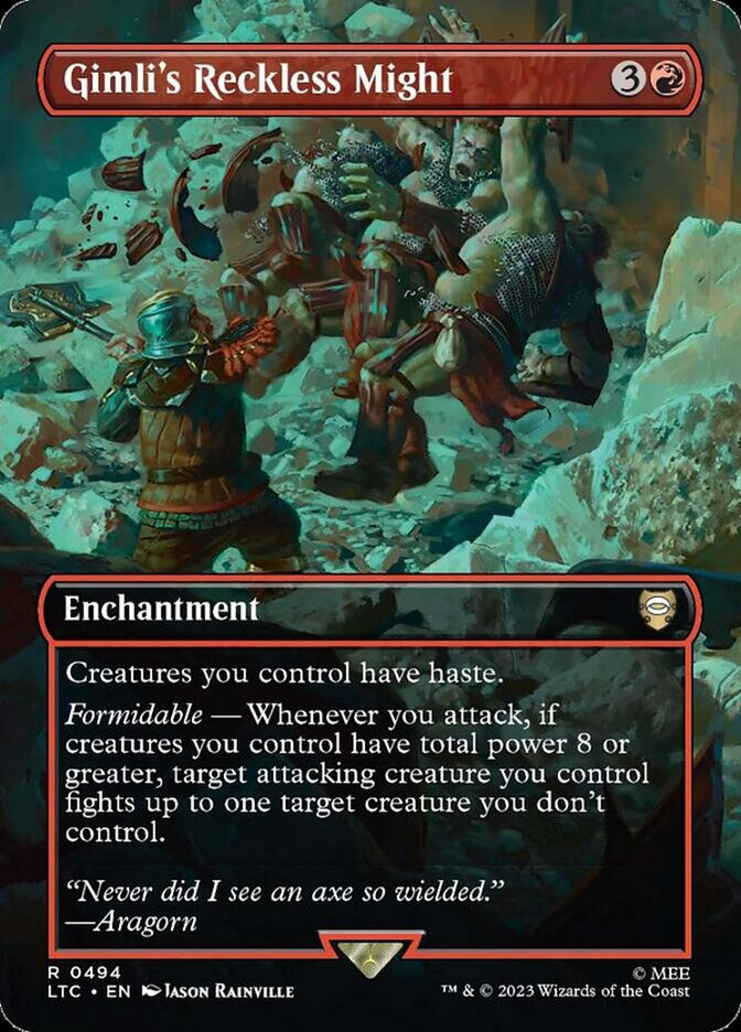 Gimli's Reckless Might (LTC) (494) / Borderless