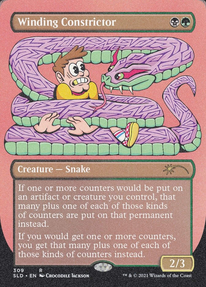 Winding Constrictor (SLD) (309) / Borderless / Foil Etched