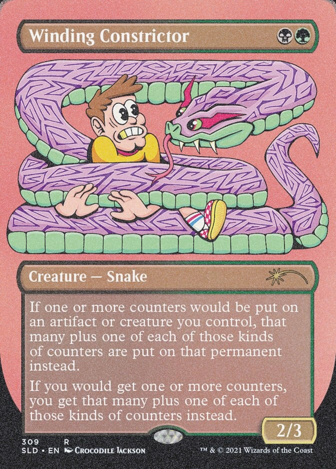 Winding Constrictor (SLD) (309) / Borderless / Foil Etched