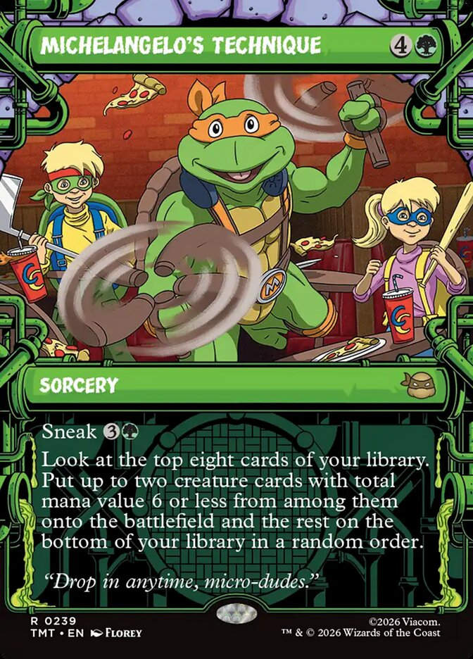 Michelangelo's Technique (TMT) (239) / Borderless / Showcase