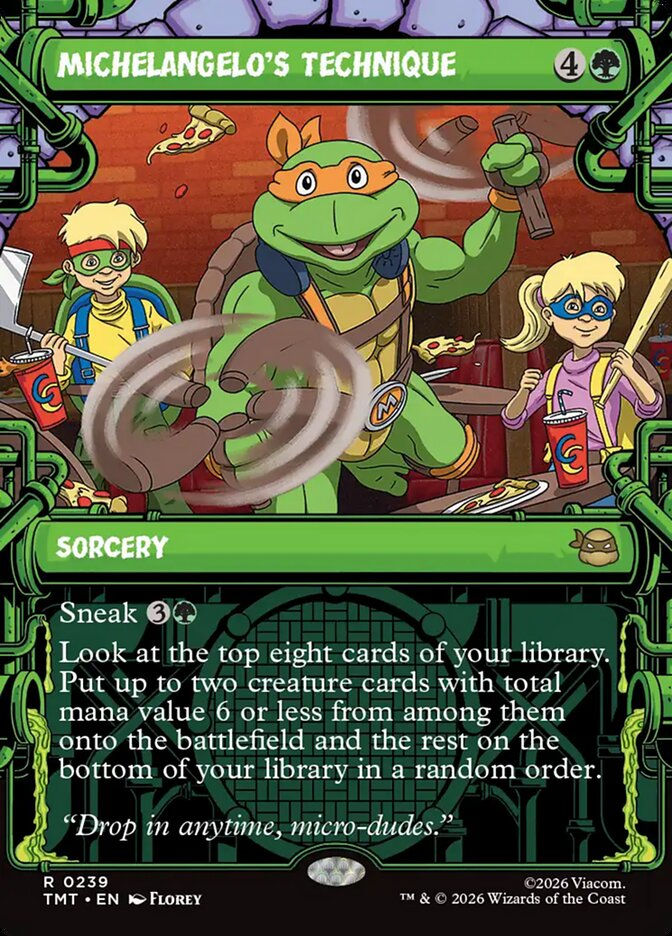 Michelangelo's Technique (TMT) (239) / Borderless / Showcase