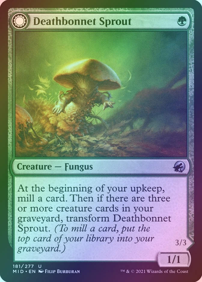 Deathbonnet Sprout // Deathbonnet Hulk (MID) (181) / Foil