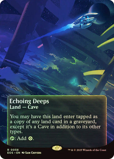 Echoing Deeps (EOS) (58) / Borderless / Foil