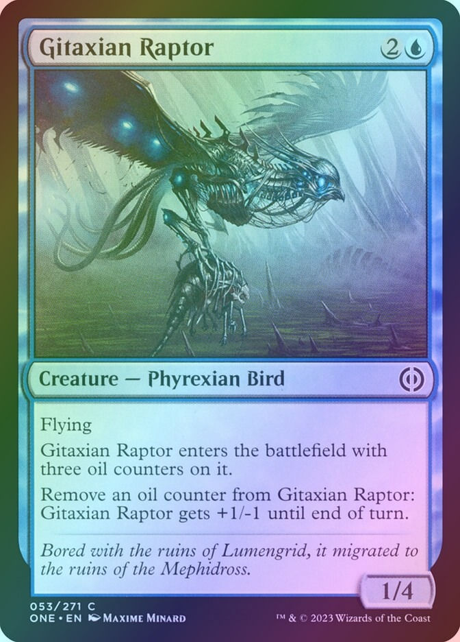 Gitaxian Raptor (ONE) (53) / Foil