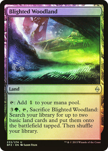 Blighted Woodland (BFZ) (233) / Foil