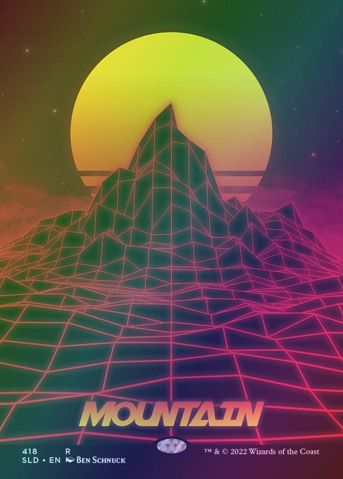 Mountain (SLD) (418) / Borderless / Foil