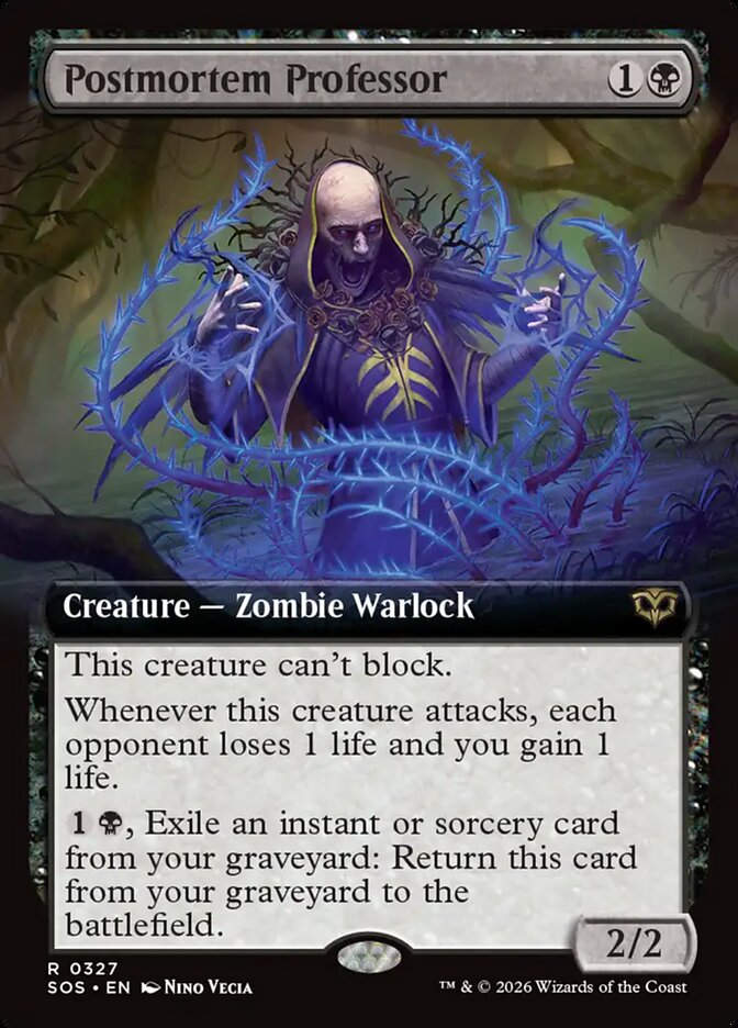Postmortem Professor (SOS) (327) / Extended Art