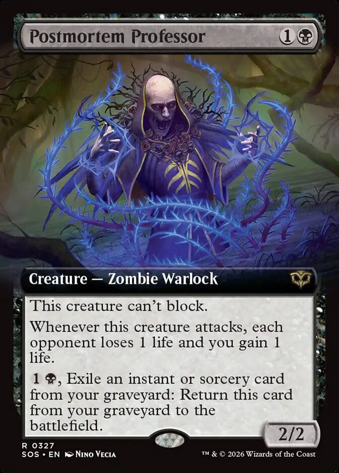 Postmortem Professor (SOS) (327) / Extended Art