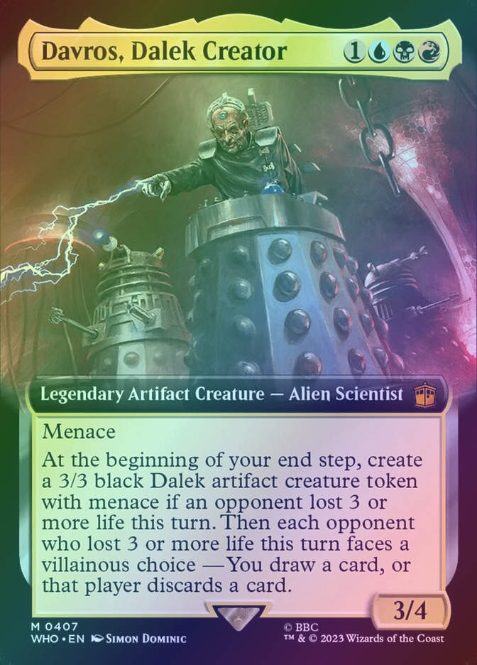 Davros, Dalek Creator (WHO) (407) / Extended Art / Foil
