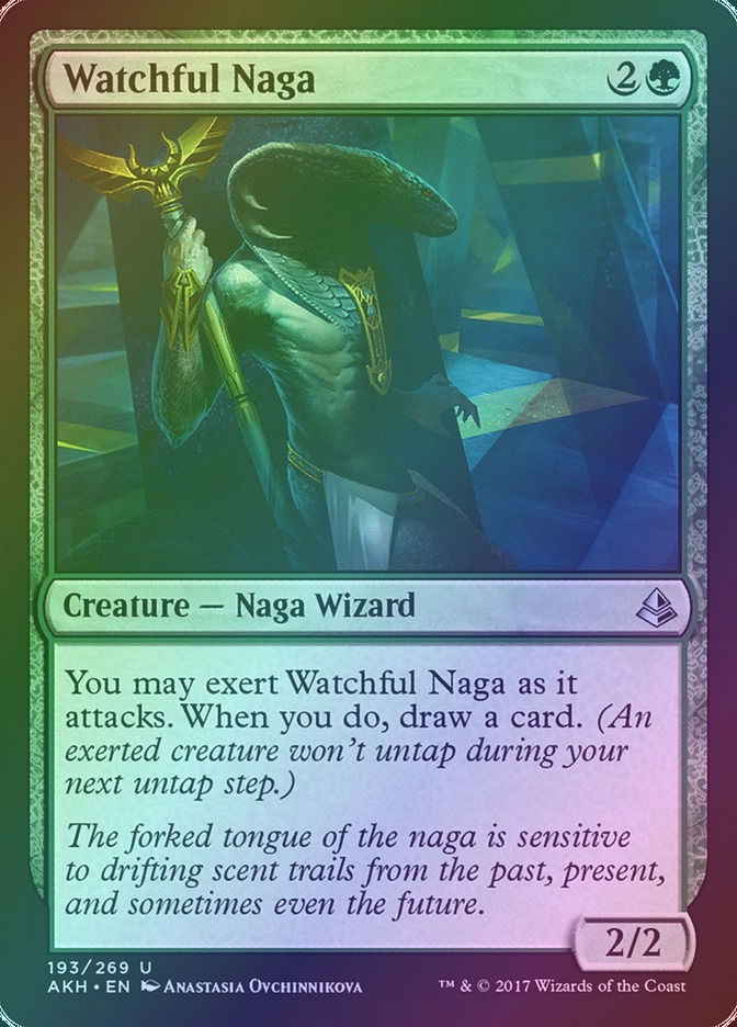Watchful Naga (AKH) (193) / Foil