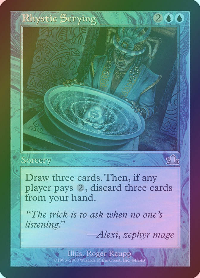 Rhystic Scrying (PCY) (44) / Foil