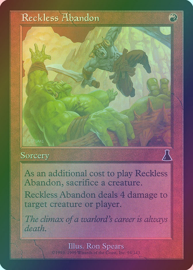 Reckless Abandon (UDS) (94) / Foil