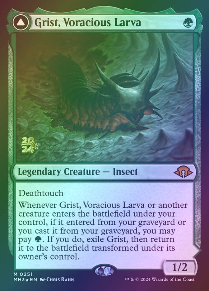 Grist, Voracious Larva // Grist, the Plague Swarm (PMH3) (251s) / Foil
