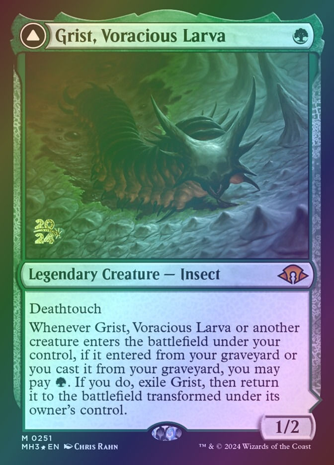 Grist, Voracious Larva // Grist, the Plague Swarm (PMH3) (251s) / Foil — cara 1 de 2