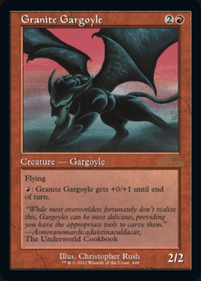 Granite Gargoyle (30a) / Retro Frame