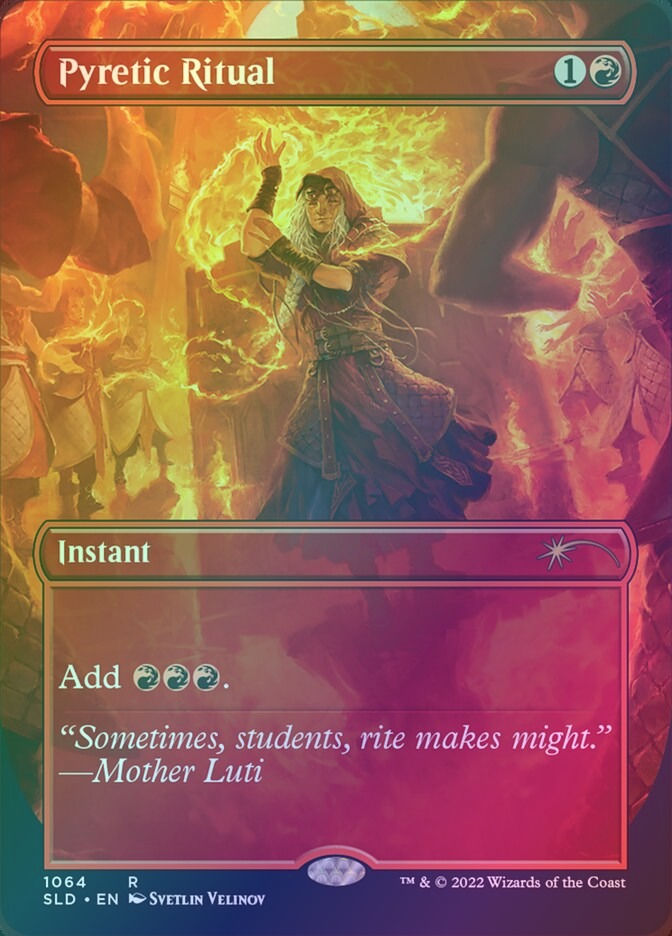 Pyretic Ritual (SLD) (1064) / Borderless / Foil
